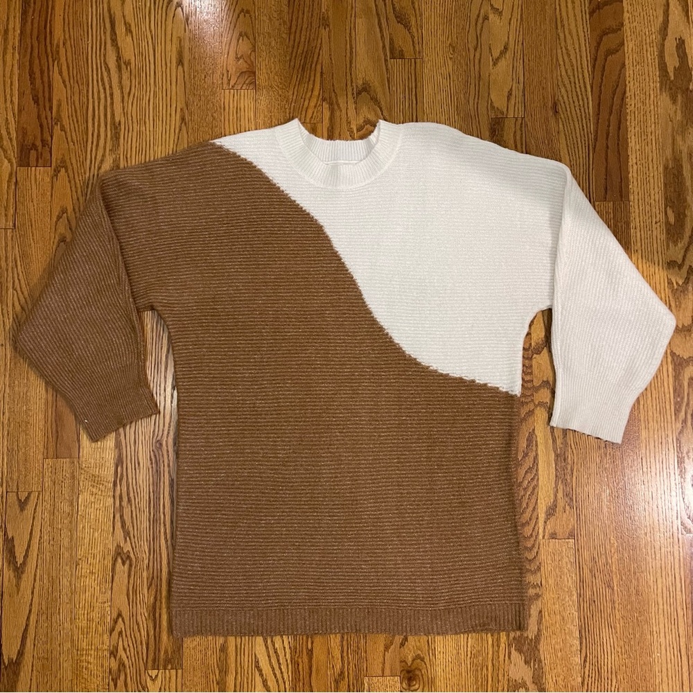 Anthro Blu Pepper Colorblock Sweater Dress - Picture 5 of 11